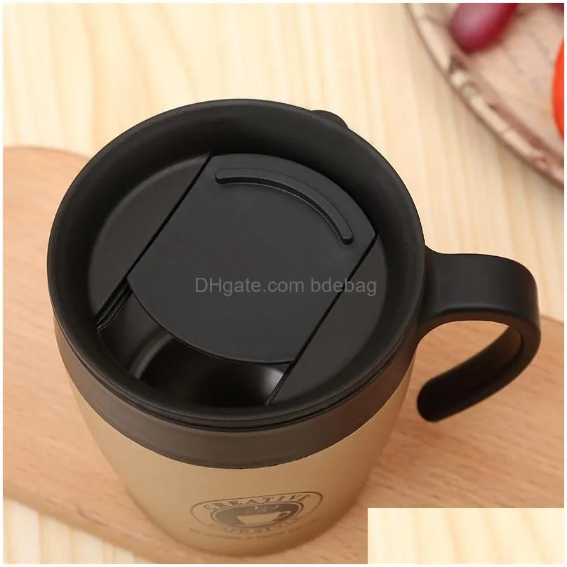 stainless steel cup business espresso tumbler novelty portable belt handle gift mug portable favor gift kitchen item 22jq ii