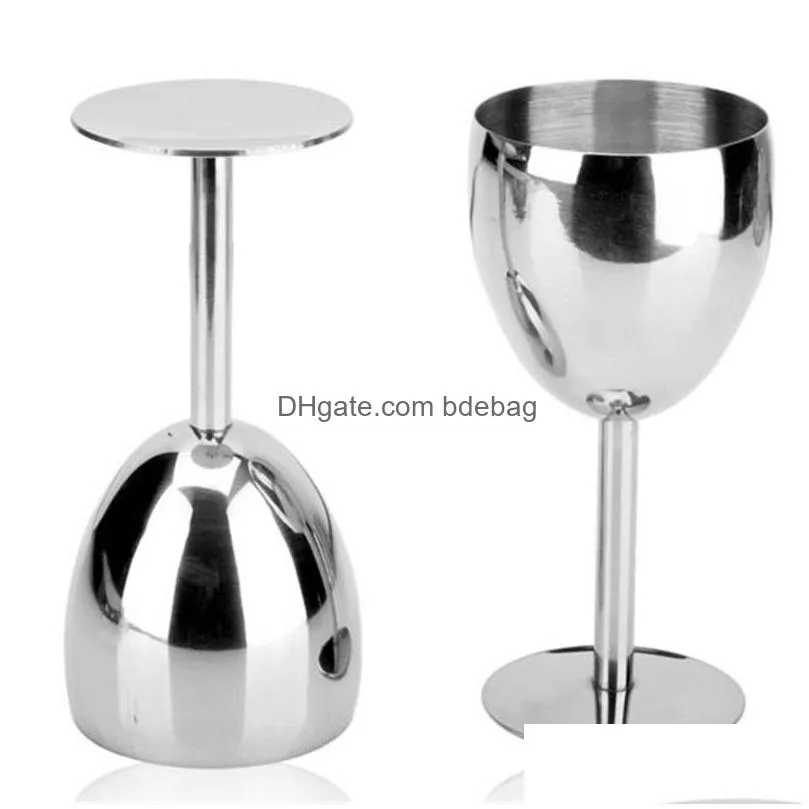 180ml wines cup corrosion protection stainless steel easy to clean goblet kitchen bar tools wine glasses party supplies creative 14gc