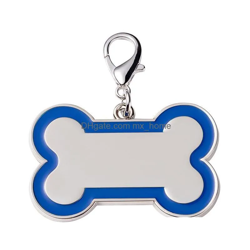 id card thermal transfer dog bone doges tag tag sublimation blank pendant small gift dogs ids tags inventory wholesales