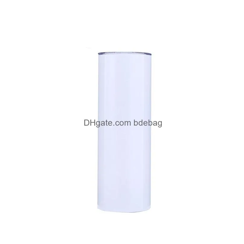 20oz sublimation blanks vacuum cup stainless steel lnsulated straight sublimations tumblers cups water bottle with lid mugs