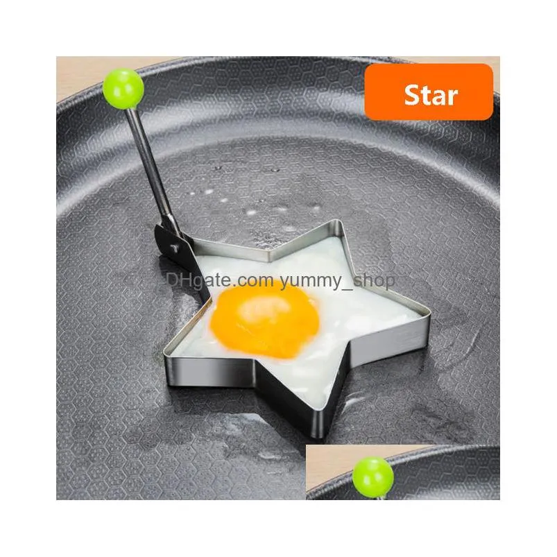 kitchen tools stainless steel 5 type omelette forming machine mold fried egg cooking kitchen accessories gadget ring inventory