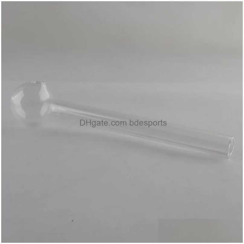 4 inches 6 inches glass oil burner pipe clear glass oil burner clear tube glass pipe oil nail pipe 3066 t2