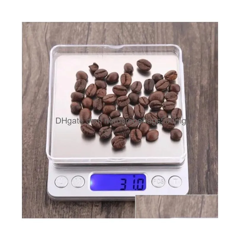  500/0.01g 3000g/0.1g lcd portable mini electronic digital scale pocket kitchen jewelry weight scale inventory wholesale