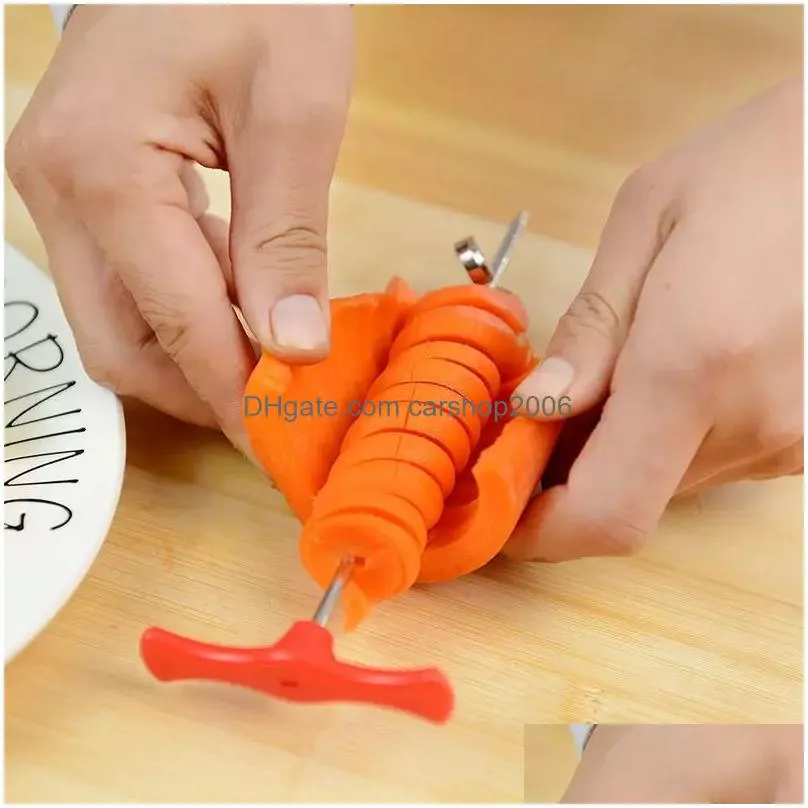 fruit tools portable manual rotary cutter vegetable potato cucumber carrot spiral cutter inventory wholesale