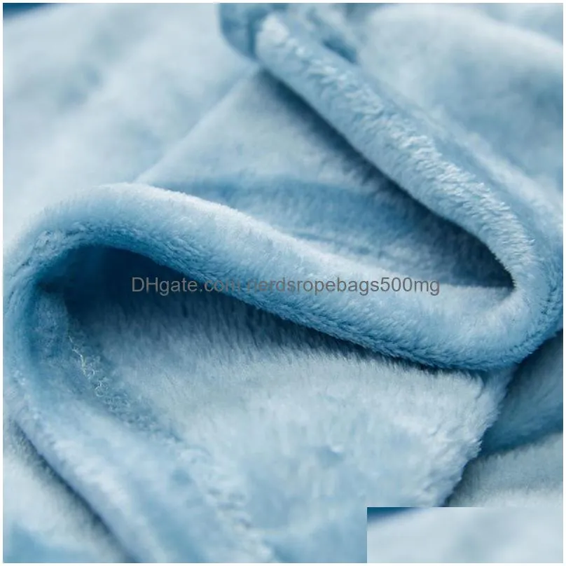 167x229 solid color light flannel blanket plus velvet coral fleece blanketr inventory wholesale