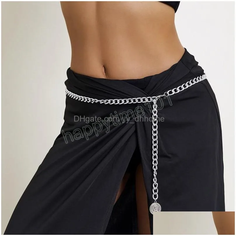 minimalist metal waist chain for women adjustable long pendant body chain sexy bikini belly chains body jewelry