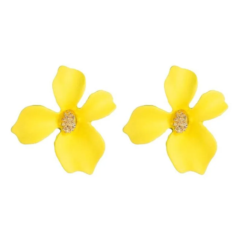 personalized candy color flower stud earring fashion small flower earrings for women girls korea style jewelry 99 g2