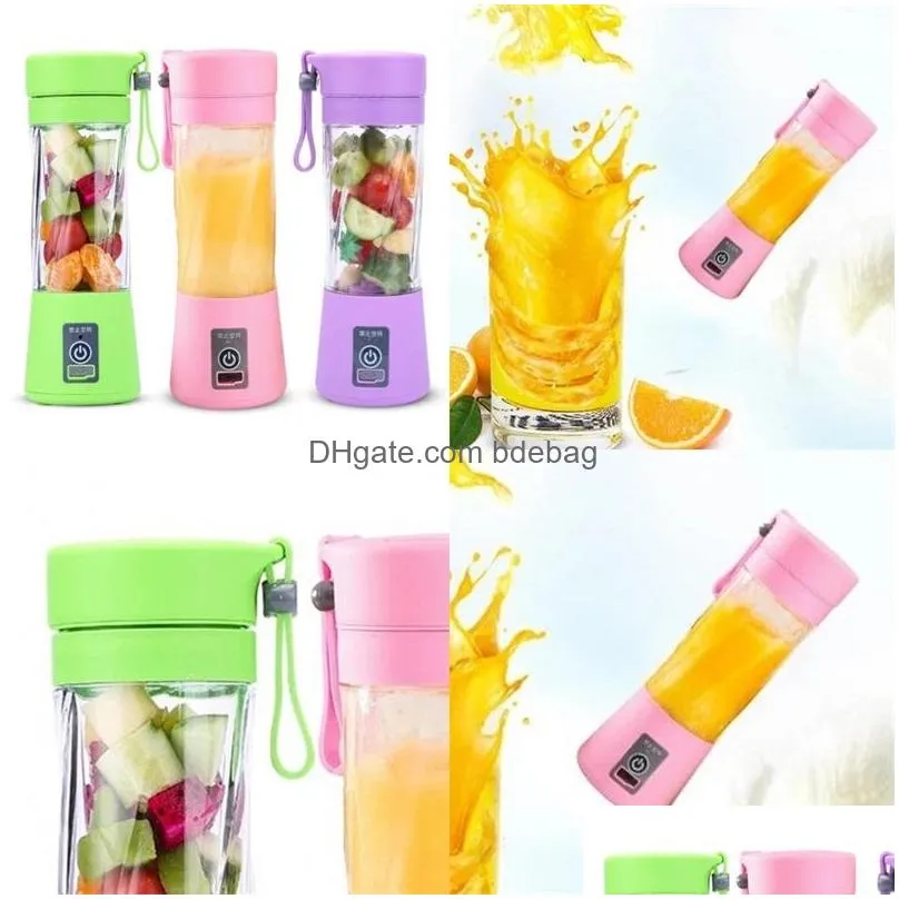 mini usb charge portable juicer kitchen gadgets blender vegetables fruits juice mixing cup multi function