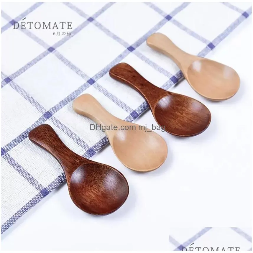 natural wood coffee tea sugar salt spoon kitchen utensils mini wooden spoon cooking tools childrens spoons inventory wholesale