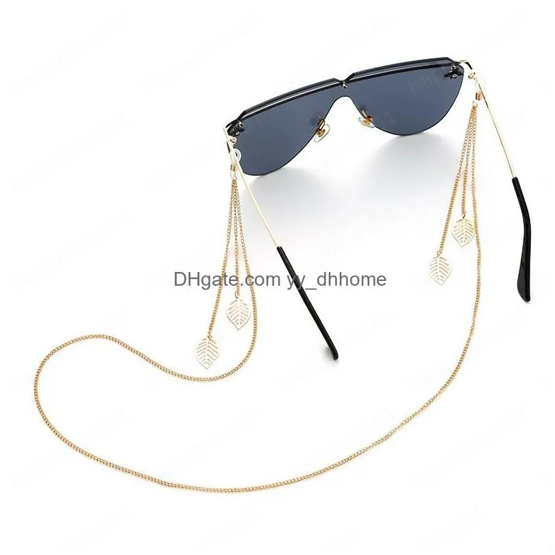 bohemia metal leaf tassel pendant cords glasses chain women sunglasses accessories eyeglasses lanyard hold straps