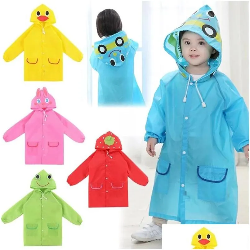 cute cartoon animal style waterproof childrens raincoat student gift for children inventory wholesale