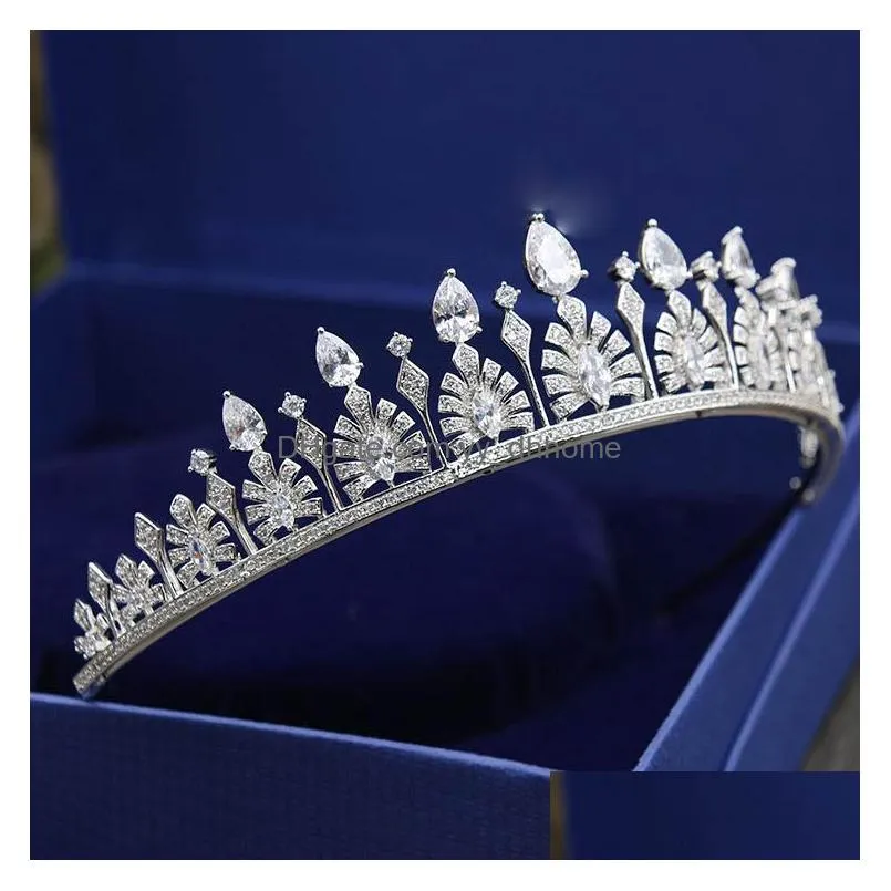 bridal tiaras crowns with zirconia bridal jewelry girls evening prom party performance pageant crystal wedding tiaras
