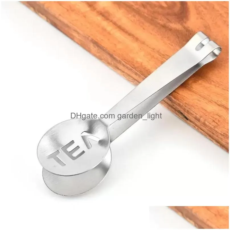 tools reusable stainless steel tea bag tongs teabag squeezer strainer holder grip metal spoon mini sugar clip teas leaf strainer inventory