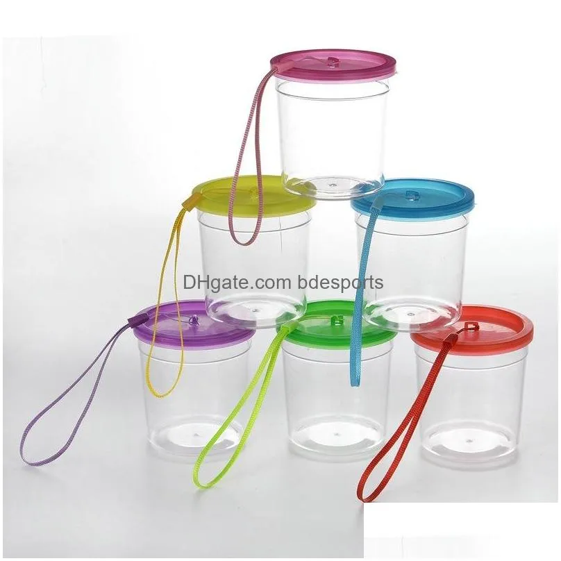 bettas cup jellyfish cups betta fishes tanks fish tank mini small transparent plastic with lid 229 g2