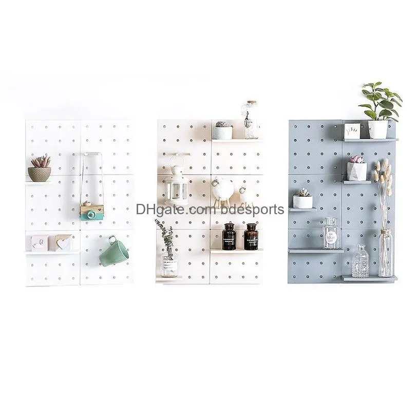 bathroom wall shelf shower corner shelf kitchen storage holder rack kitchen wallhanging plastic hole board bathroom organizer 200 n2