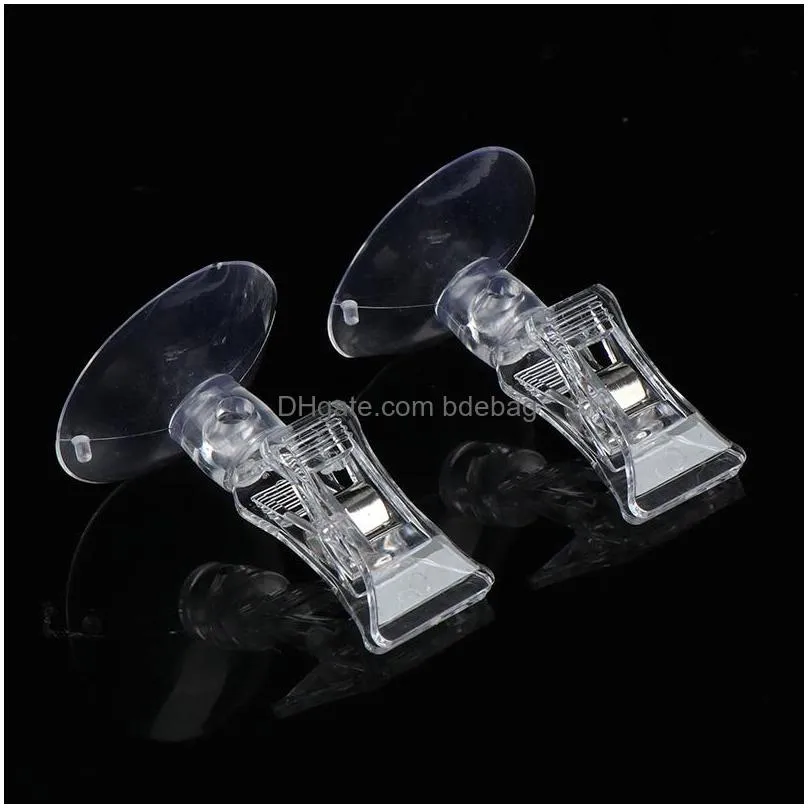 bag clips 1pc clear plastic suctions cups clip advertising clipes suction cup transparent clips clamp