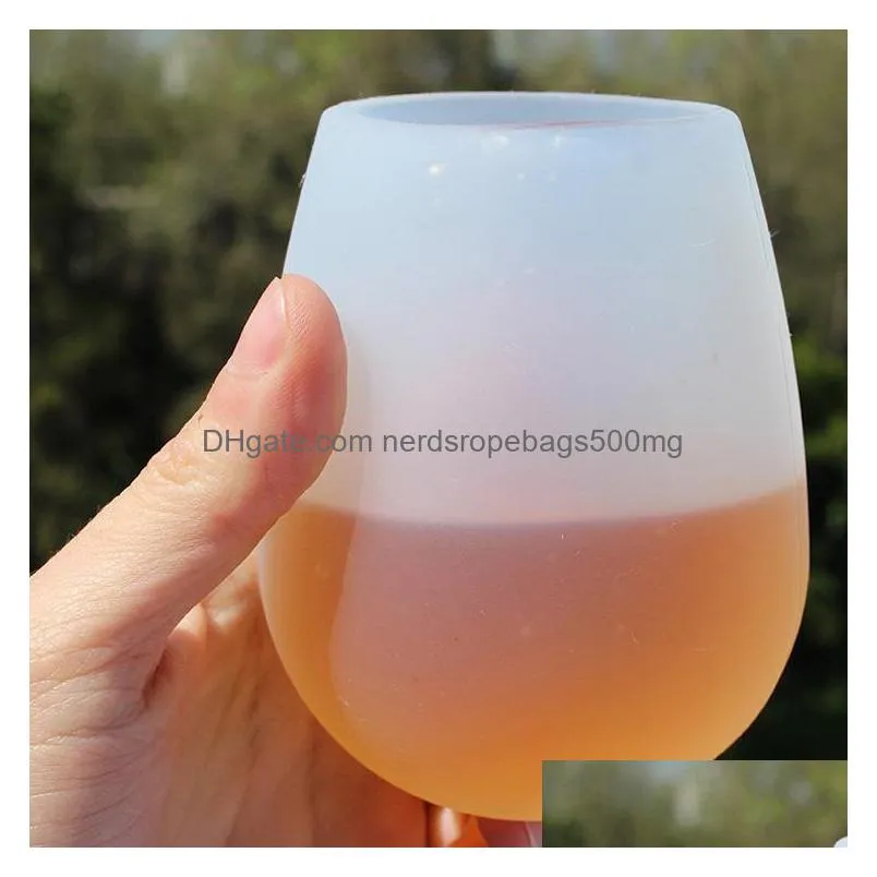 mugs kids gift 13oz wine silicone wine glass colored stemless indestructible inventory wholesale