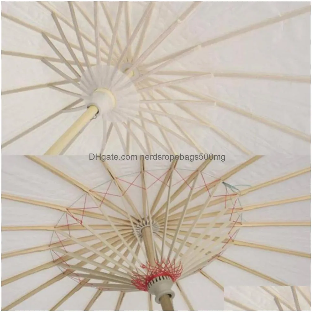 bridal wedding parasols white paper umbrellas chinese mini craft umbrella diameter 22 28 40 50cm inventory wholesale