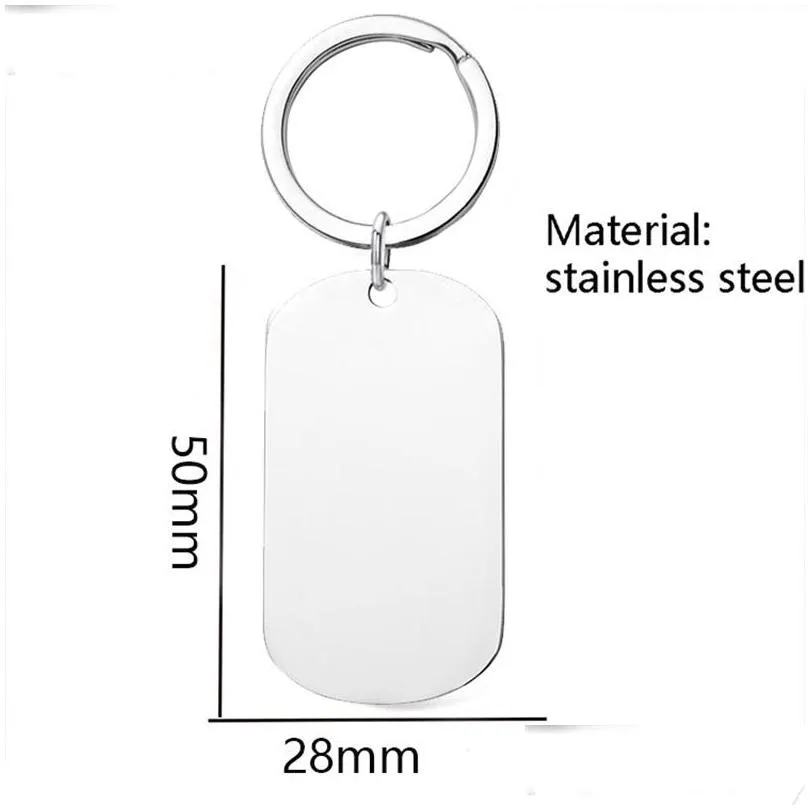 key rings blank diy custom engraved personalized keychain alloy lovers gift keyring creative alloy wholesale jewelry 100 g2