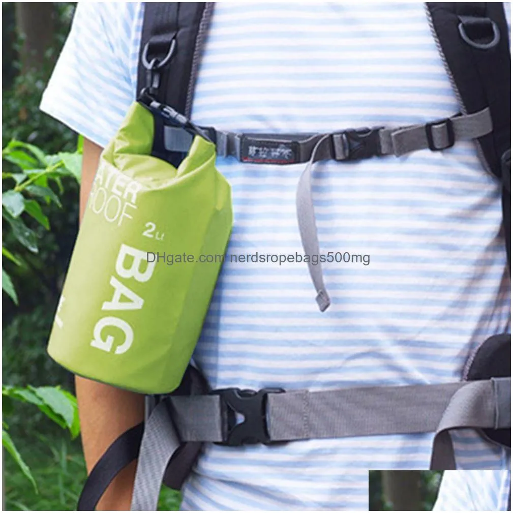 2l/5l waterproof dry bag swimming rafting kayak river hiking sailing floating sailing kayaks boating water bags