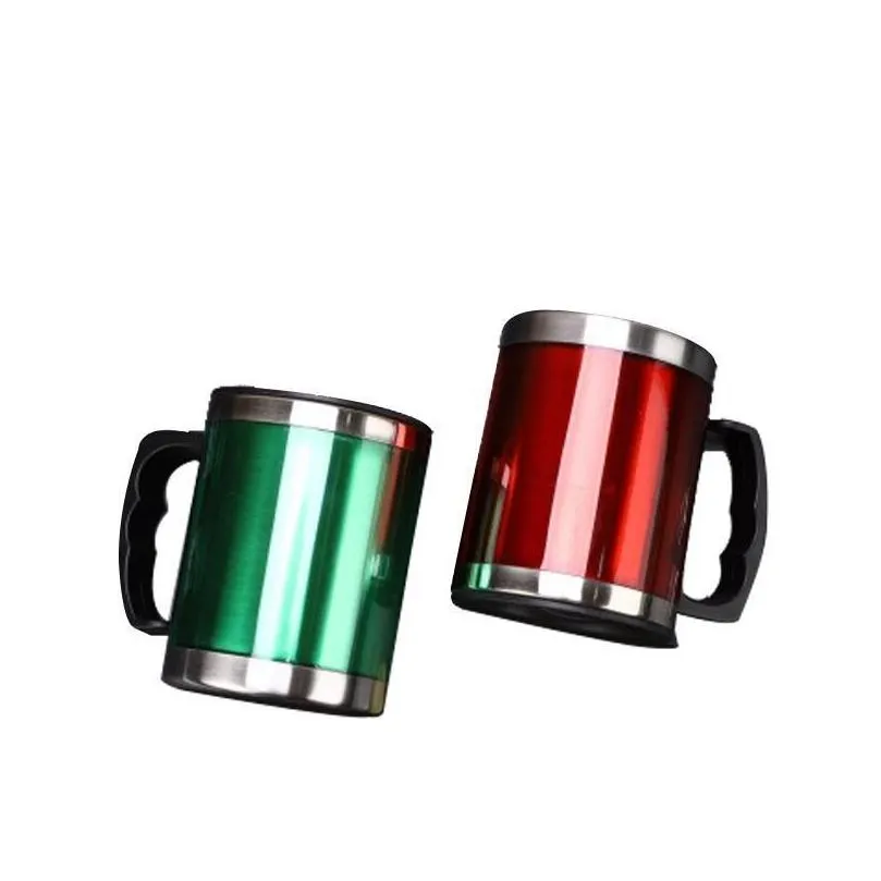 350ml travel mug stainless steel coffee mug with lid handle portable beer mugs double wall travel tumbler tea milk coffee mug 181 g2