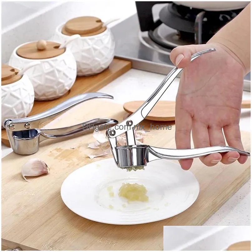 sublimation tools garlic crush kitchen cooking vegetables ginger squeeze masher handheld tool kitchen accessories inventory wholesale