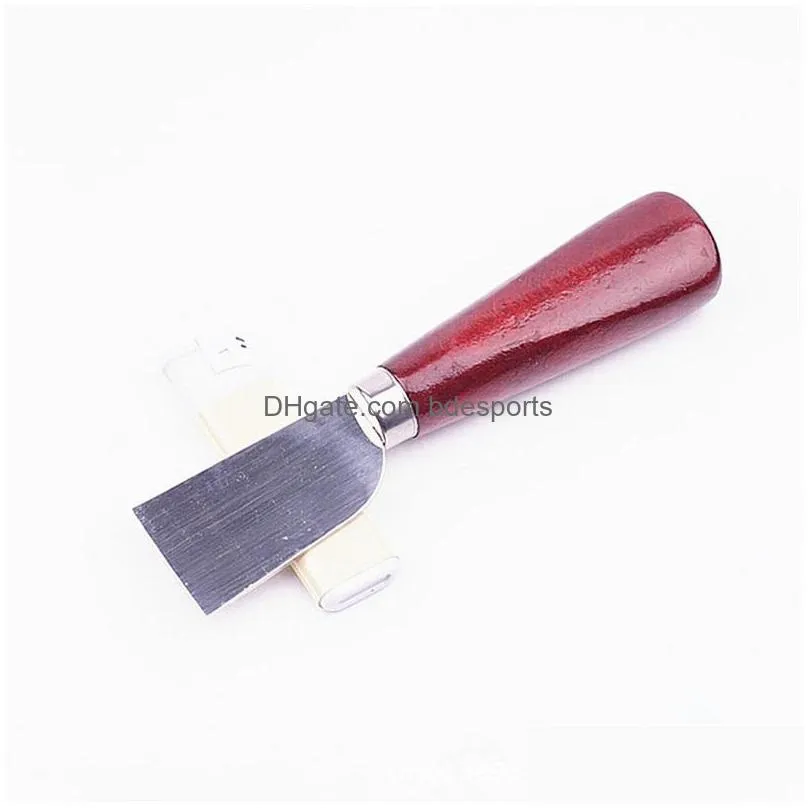 diy handmade leather knife skiving sharp skin cutting metal leathercraft knives hand tools 167mm 6my e1