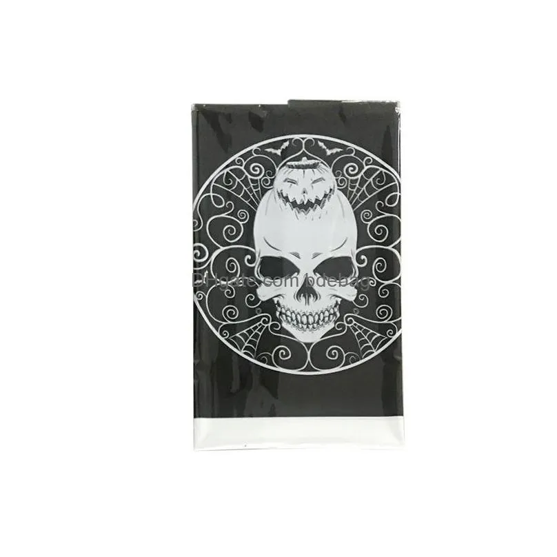 halloween style tables cloth disposable plastic table covers theme parties skull pumpkin pattern tablecloth selling 2 5hy l1