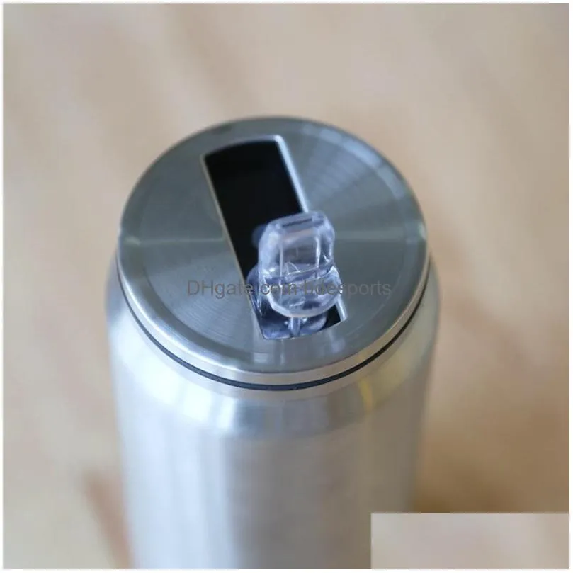 12oz stainless steel cola cans mug soda can coffee cola cups drink cans double vacuum insulated water cup coke jar with straw 230 g2