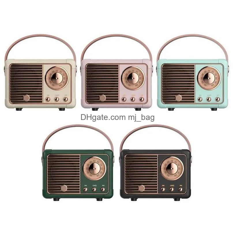 party supplies retro bluetoothcompatible speaker vintage radio player with classic style bt 5.0 wireless connection tf card support