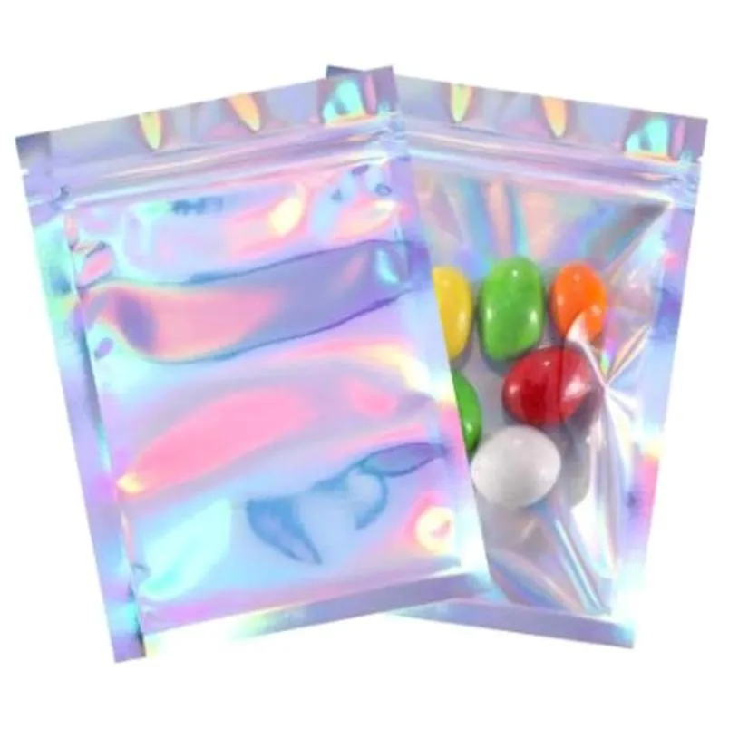 bulk food storage kitchen housekeeping organization home garden drop delivery foods resealable smell proof bags foil holographic flat bag 2030