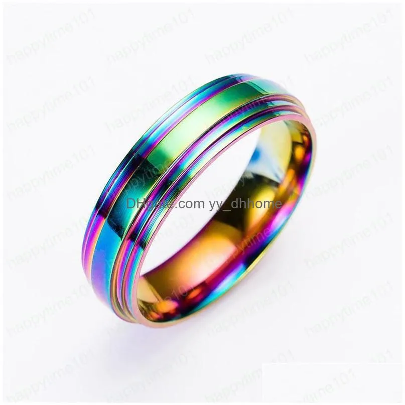 rainbow stainless steel rings designer jewelry women rings designer ring women men rings wedding ring designer jewelry