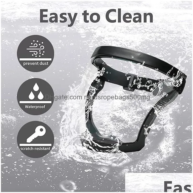 tools full face pc cycling sports mask clear filter fulls cover splash oil dust mask kitchen toolss inventory wholesale