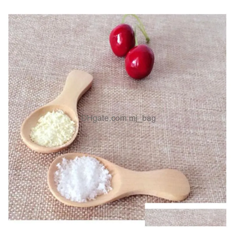 natural wood coffee tea sugar salt spoon kitchen utensils mini wooden spoon cooking tools childrens spoons inventory wholesale