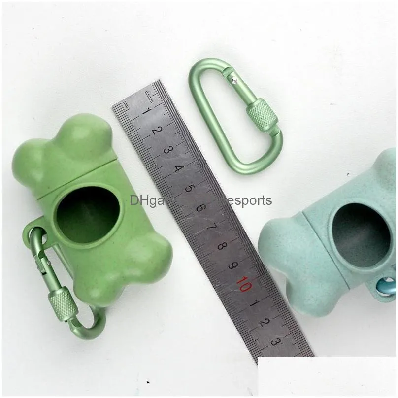 pet dog poop bag bone shape dispenser waste garbage carrier holder dispensers poops bag dogs trash cleaning tool pets products 20220906