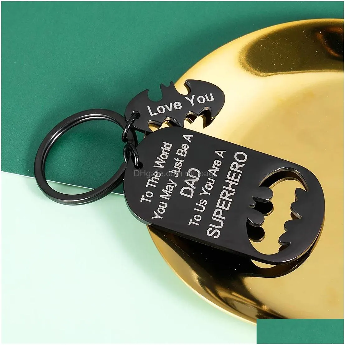 party favor fathers day gift dad birthday key chain is husband from daughter son wife child i love you key ring pendant inventory