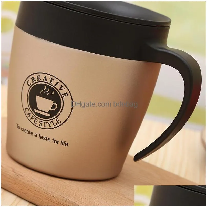 stainless steel cup business espresso tumbler novelty portable belt handle gift mug portable favor gift kitchen item 22jq ii