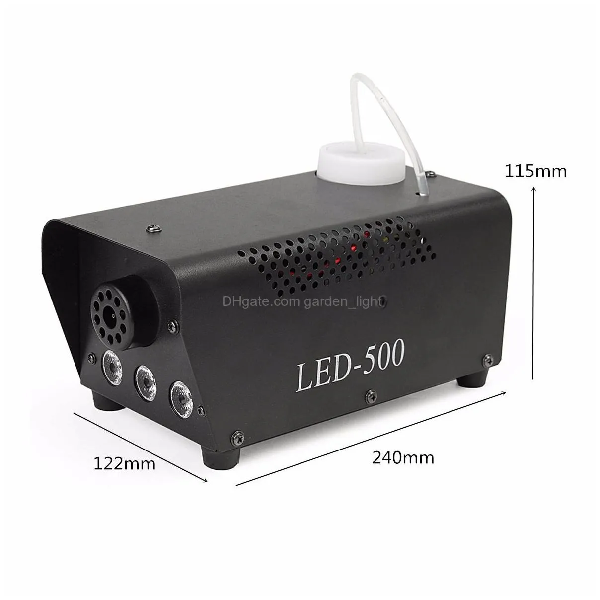500w wireless control led fog smoke machine remote rgb color smoke ejector led professional dj party stage light