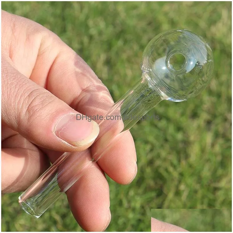 4 inches 6 inches glass oil burner pipe clear glass oil burner clear tube glass pipe oil nail pipe 3066 t2