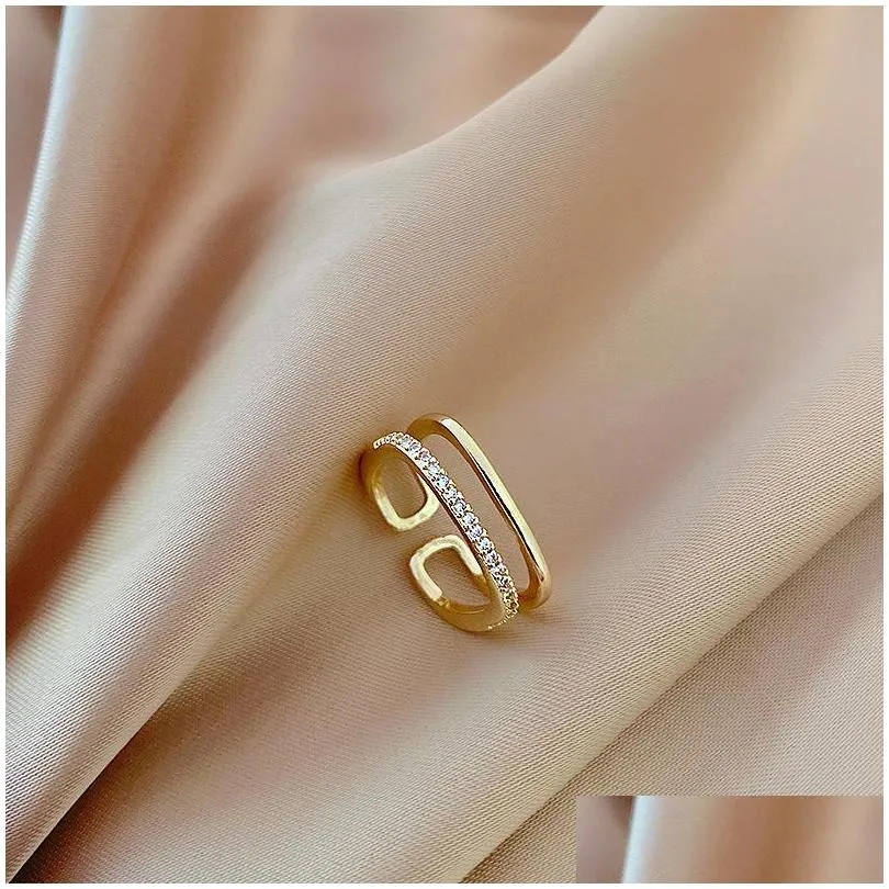 adjustable wedding rings for woman plated gold luxury zircon fashion gothic finger ring jewelry party girls gift 148 d3