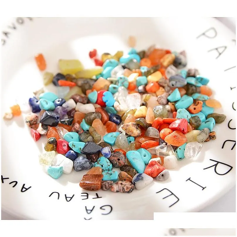 58mm natural stone loose beads form chip stone beads for christmas gift diy necklace bracelet jewelry making 228 d3