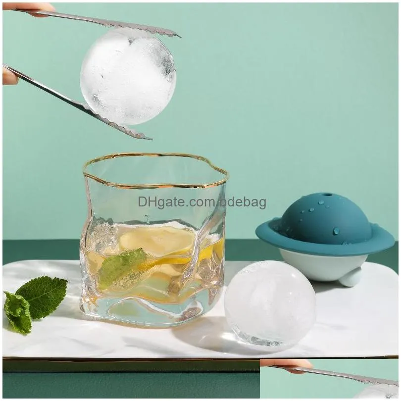  reusable coolers silicone  ice ball maker iceing cube molds whiskey cocktail premium round balls spheres kitchen bar tool 830