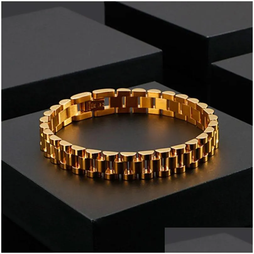 stainless steel chain bracelet plated gold silver detachable wristbands bracelets for women hiphop gold wrap bangles 455 d3