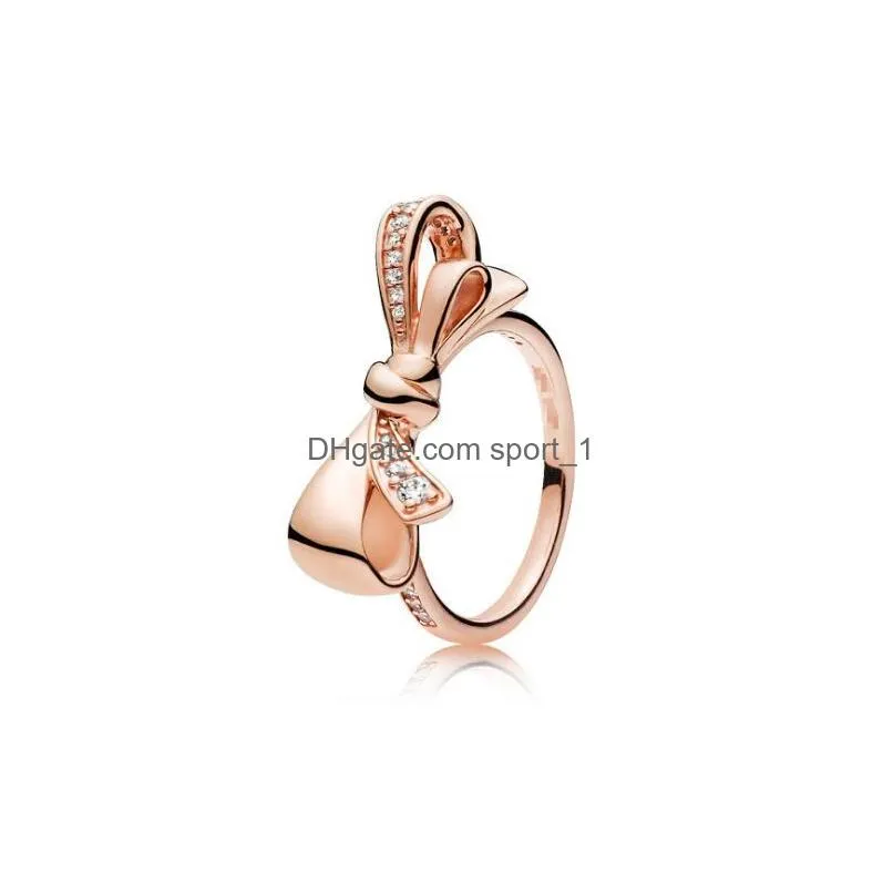 100 authentic 925 sterling silver ring pan 15 style rose gold stackable party stars rings for women original silvers brand jewelry