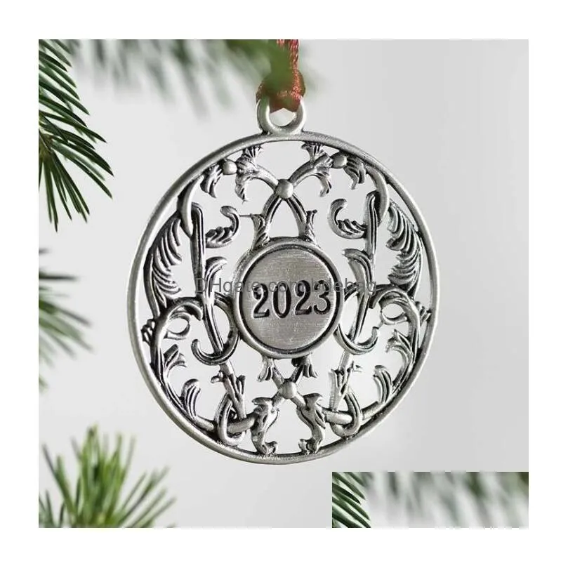 christmas decorations wholesale various styles retro metal pendants hanging luxury xmas tree decoration