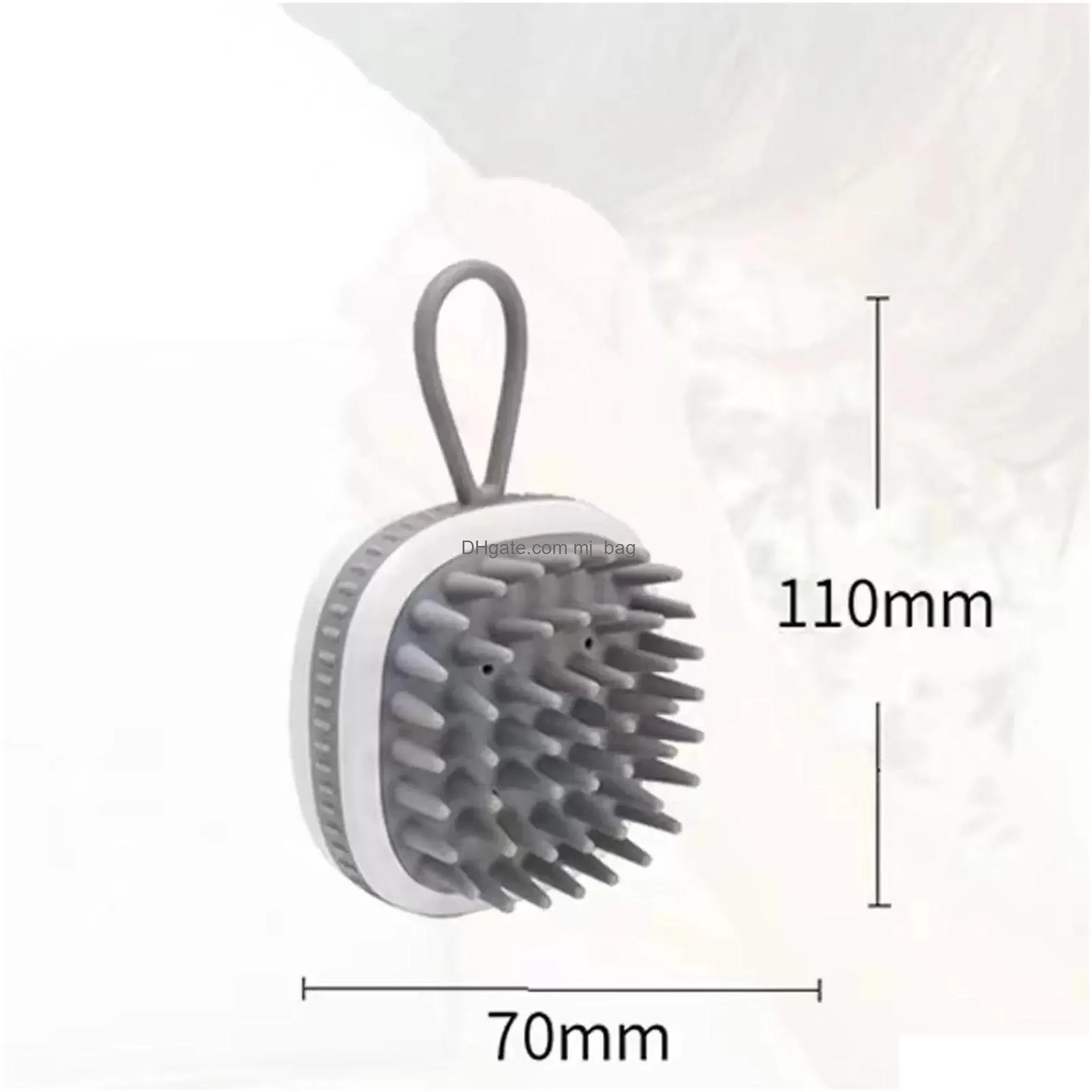 portable massage shampoo brush multifunctional head shampooes massage brushs silicone shampoos brushes inventory wholesale