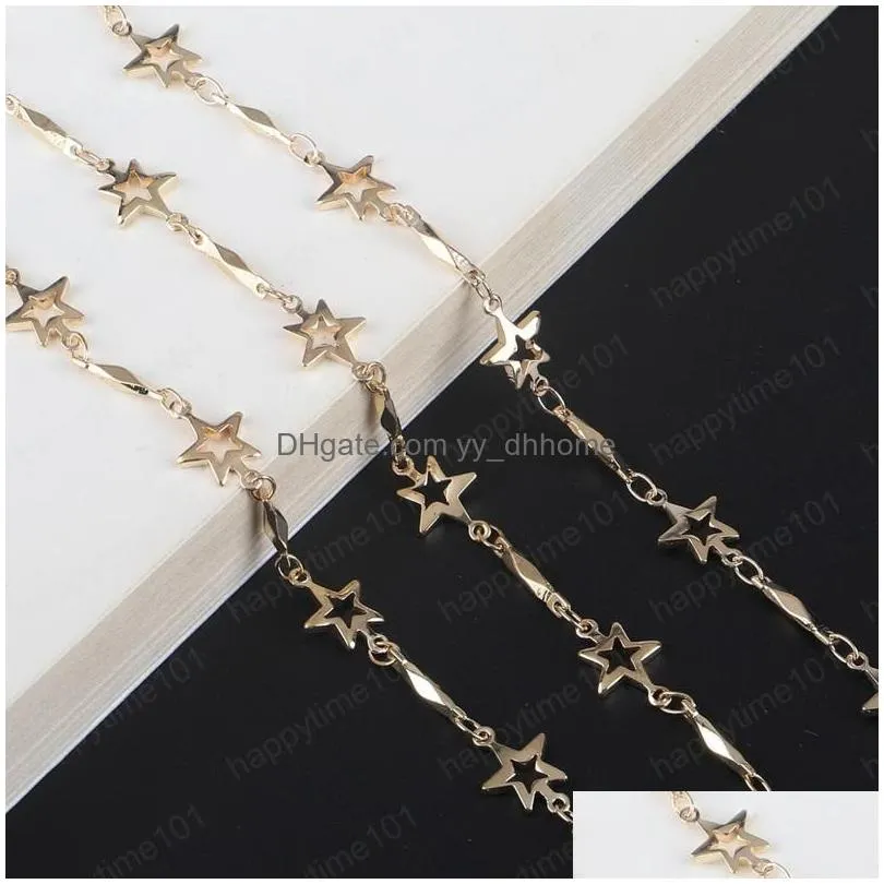  70cm stars glasses chain holder for women sunglasses chain strap eyewear accessories metal lanyards gift