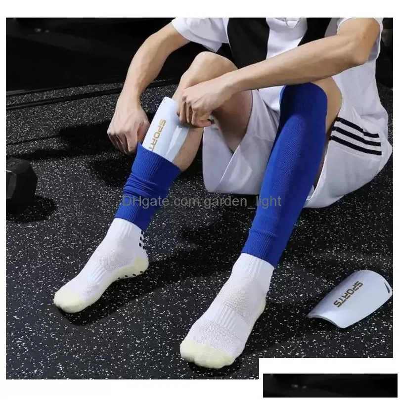 home textile party supplies elbow knee 1 pair hight elasticity soccer football shin guard adults socks pads professional legging shinguards sleeves