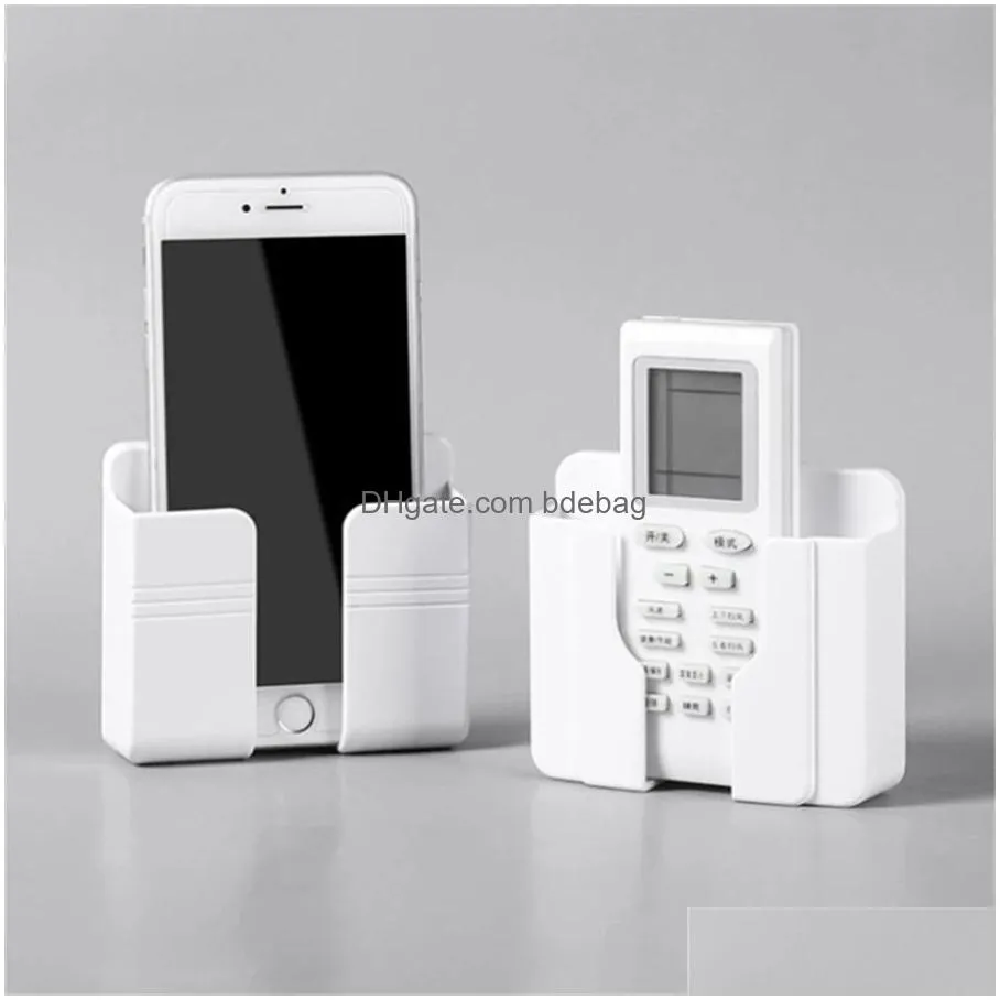 box mobile phone charging multifunction wall socket remote control hanging rack storage box inventory wholesale