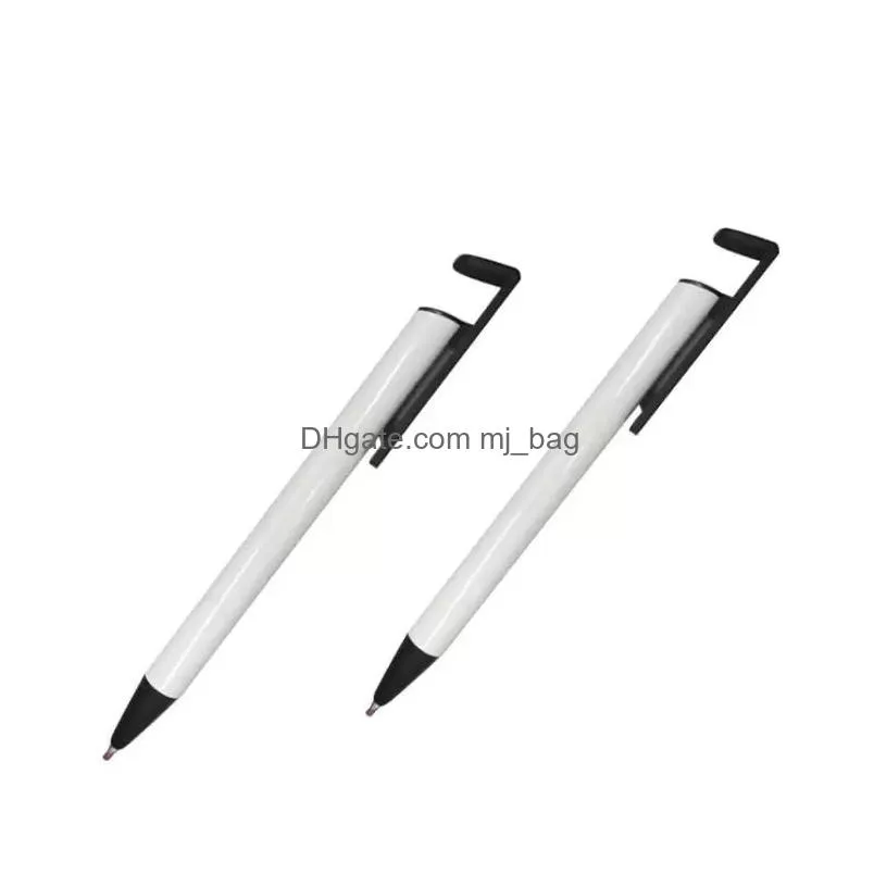 wholesale ballpoint pen for sublimation blank ballpen shrink warp phone stand pens promotion school office writing supplies inventory